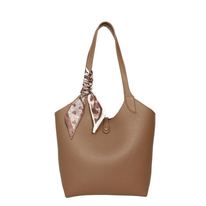 Magnetic Buckle Women's Bag PU Shoulder Bag 2025 Autumn Tote Bag One Size