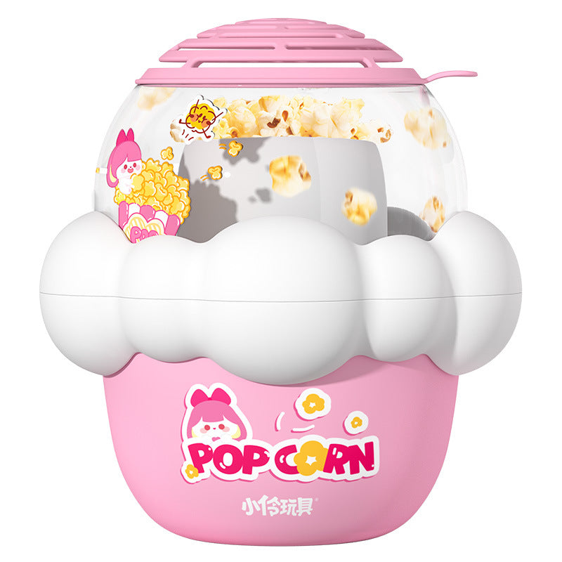 Toys Children's Mini Popcorn Machine Electric Fully Automatic Multi-Functional Small Home Appliance Pretend Play Popcorn Maker for Home Use