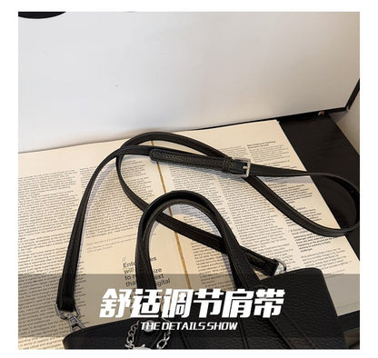 Single Shoulder Bucket Bag PU Zipper 2025 Spring Women's Bag One Size