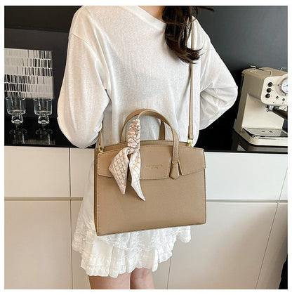 Single Shoulder Bag One Size Small Square Bag Women's Bag PU 2025 Autumn Zipper