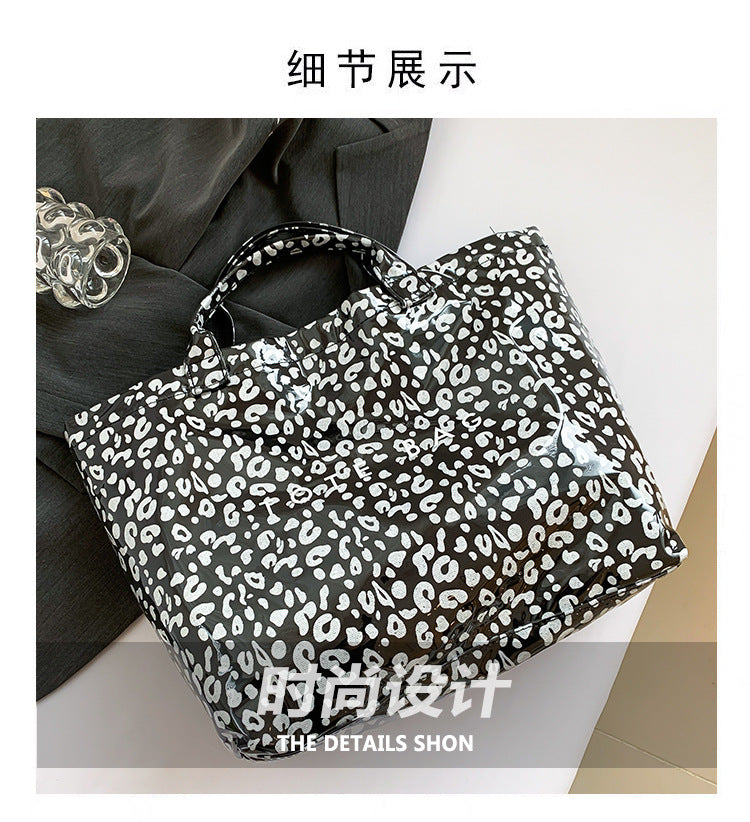 Leopard Print Handheld Large Bag Tote Bag