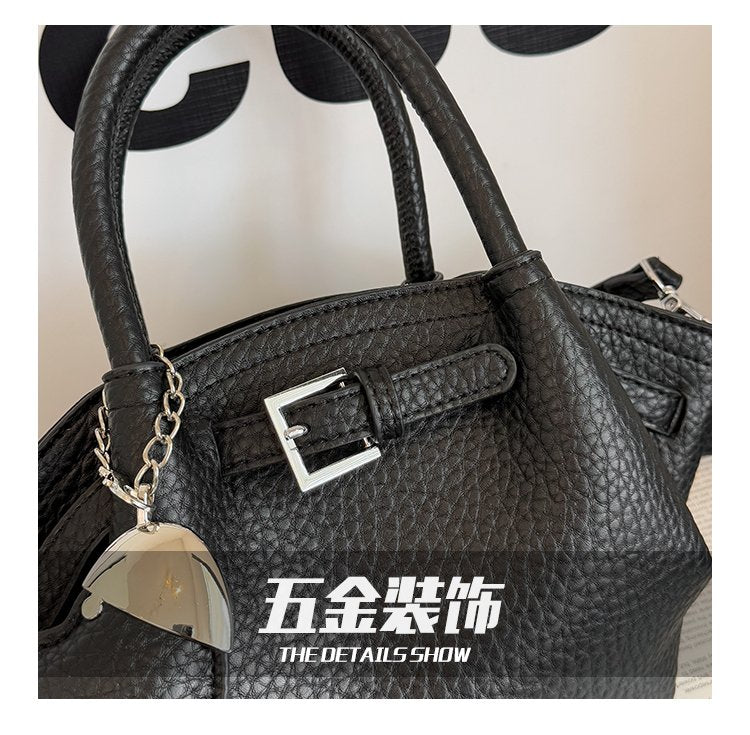 Zipper Tote Bag Women's Bag PU2025 Spring One Size Crossbody Handbag