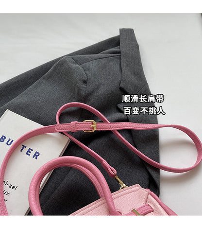 Block Platinum Small Square Handbag for Women