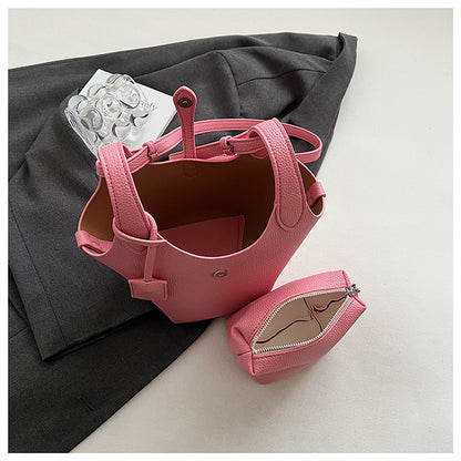 Niche Design Sense Simple Commuting Versatile Bucket Bag