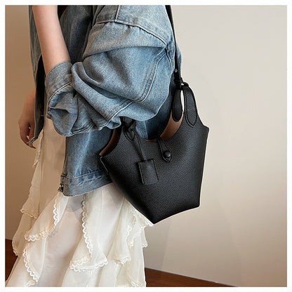 Niche Design Sense Simple Commuting Versatile Bucket Bag