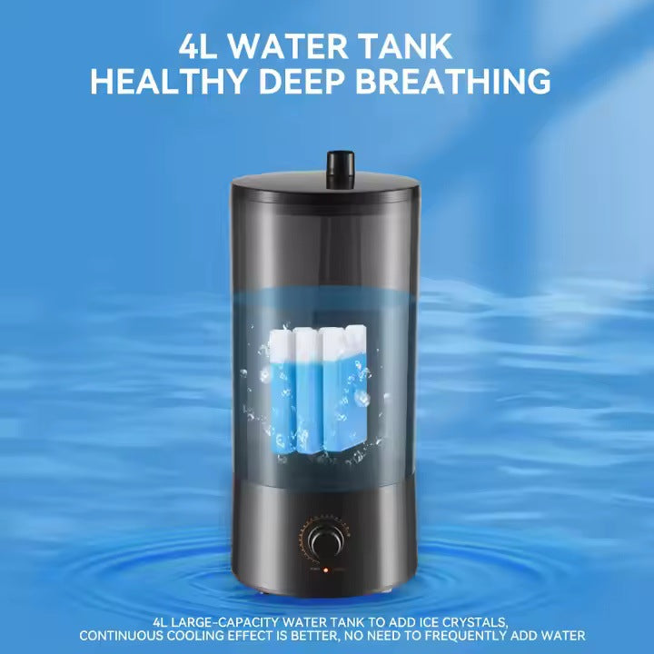 iSolfan Mist Emitting Fan Factory Direct Sale Black Mist Fan Floor Fan