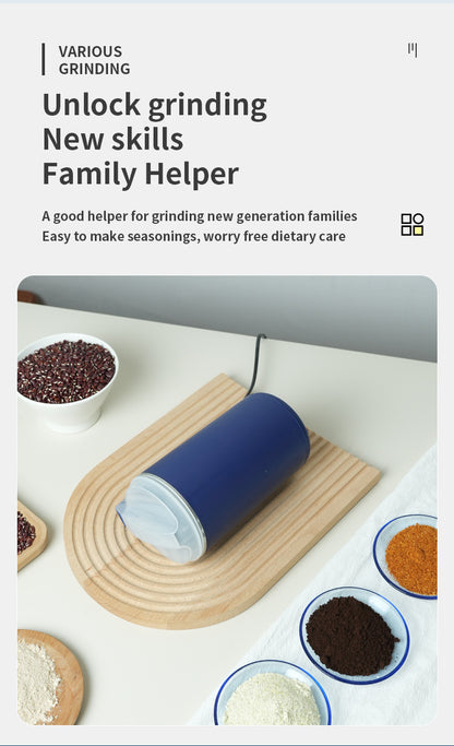 Large Capacity Grinder Household Small Coffee Bean Grinding Cup Grains and Herbs Electric Powder Grinder