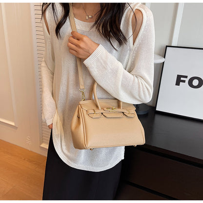 Block Platinum Small Square Handbag for Women