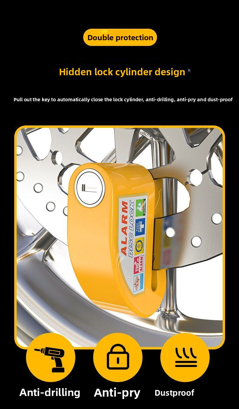 Universal Electric Bike Disc Brake Lock Motorcycle Lock Anti-Theft Bicycle Alarm Disc Brake Lock Mountain Bike Lock Bicycle Lock