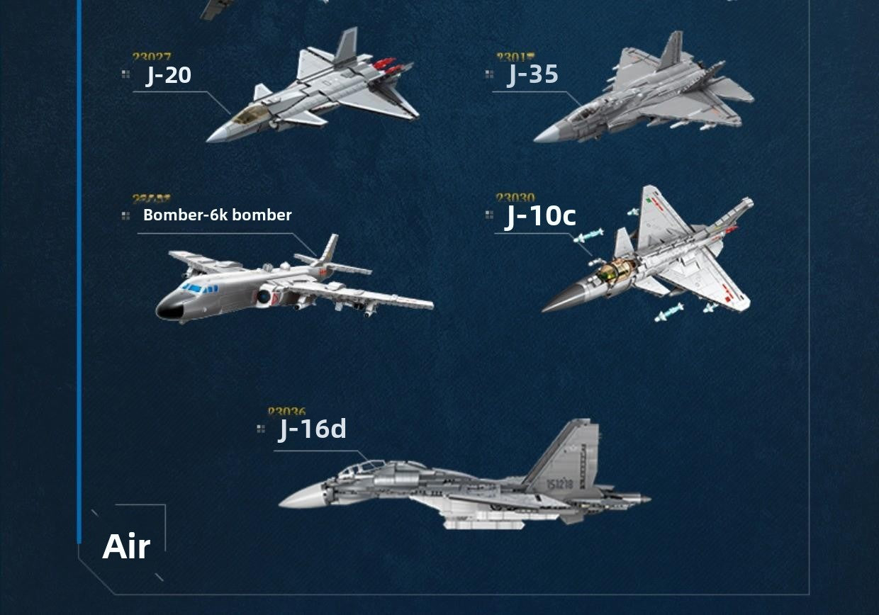 Wonderful Building Blocks Great Power Heavy Equipment Series Y-20 Large Transport Aircraft Model Assembly Toy 23034