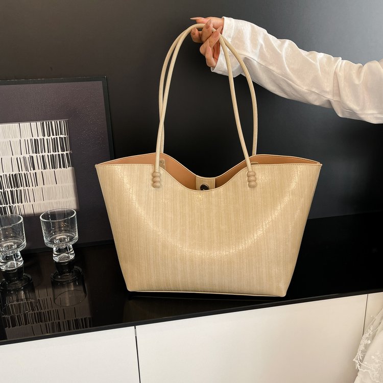 Shoulder Bag One Size Women's Bag Zipper PU 2025 Autumn Tote Bag