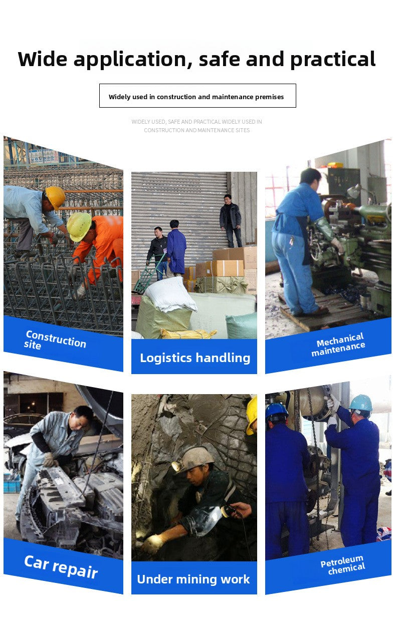 FOR WHOLE SALE ONLY P.O.A.                    A688 Wear-resistant Thickened Double-layer Latex Embossed Non-slip Logistics Handling Construction Site Work Half-finger Labor Protection Gloves