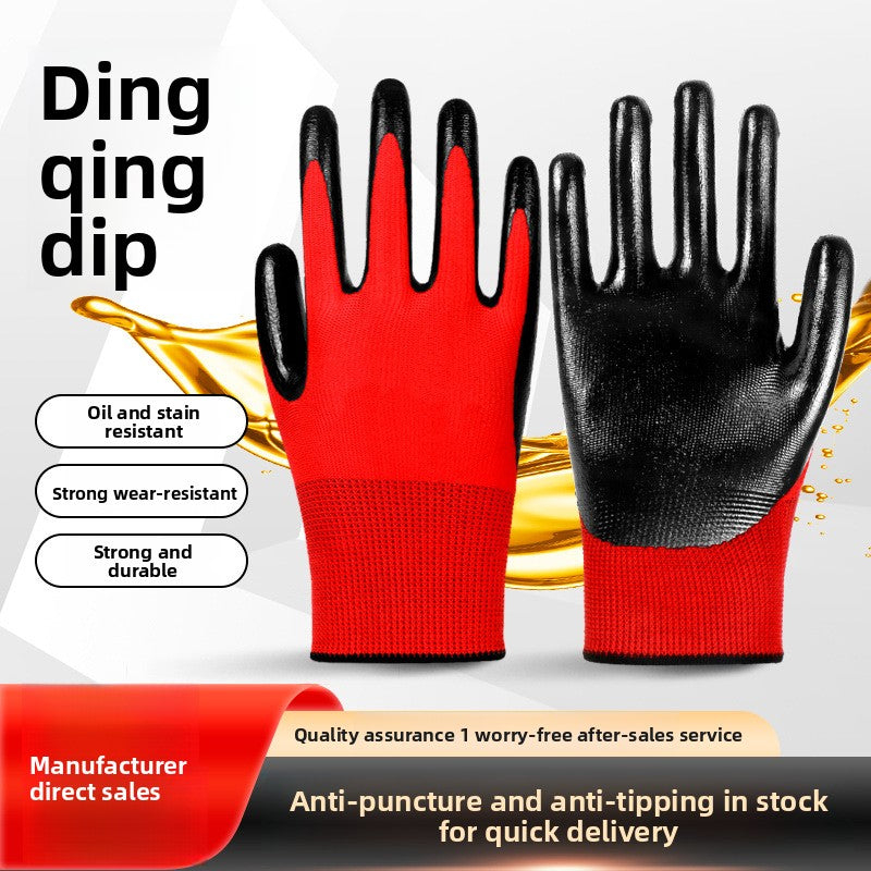 FOR WHOLE SALE ONLY PRICE ON REQUEST                                       Touchscreen Wear-resistant Nitrile Non-slip Coated Work Gloves for Construction Site Wholesale N518 Labor Protection Gloves