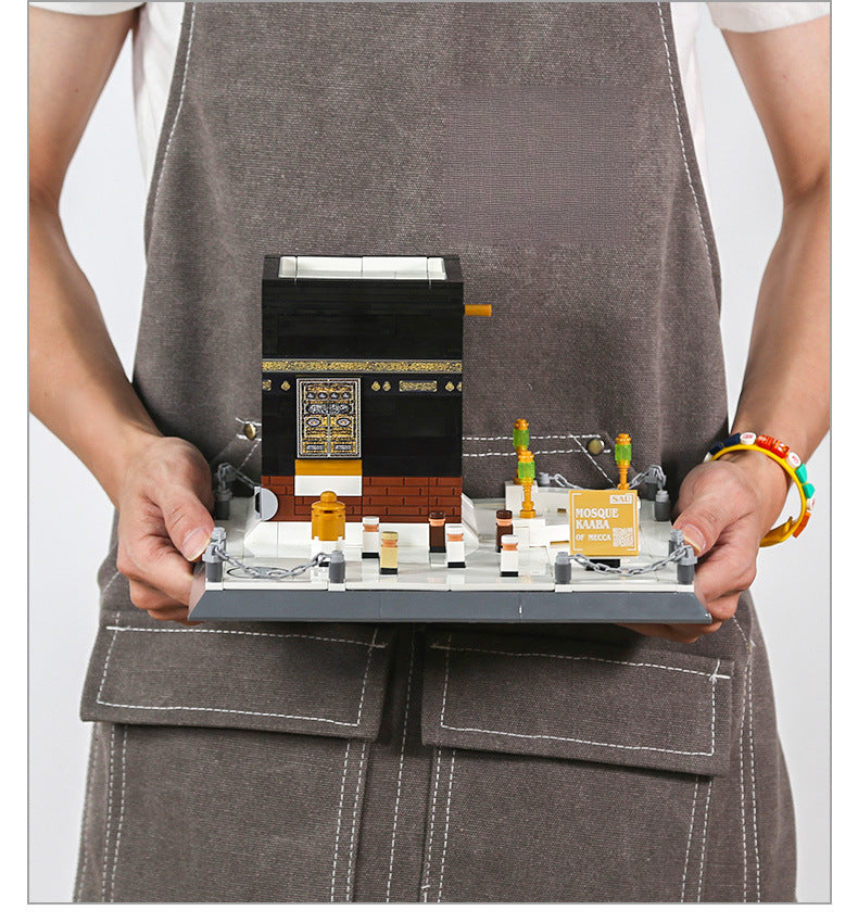 Kaaba Mosque in Mecca, Saudi Arabia, Educational Building Blocks Toy