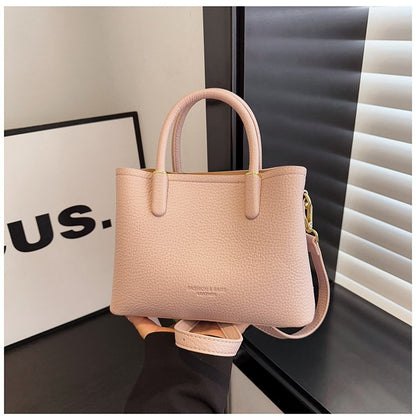 Single Shoulder Bag with Stitching, Single Shoulder Crossbody Handbag for Women, Zipper PU