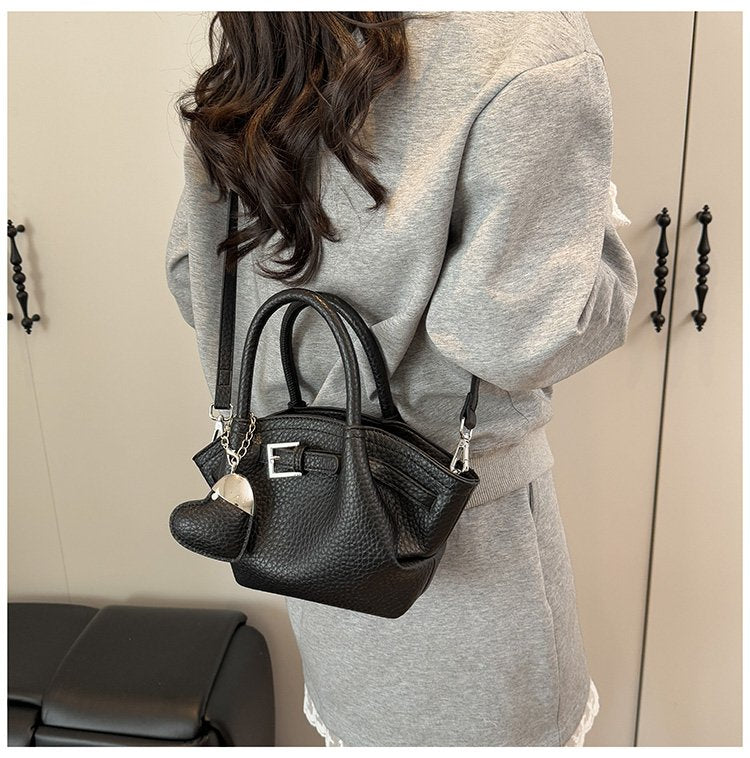 Zipper Tote Bag Women's Bag PU2025 Spring One Size Crossbody Handbag