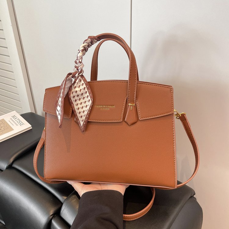 Single Shoulder Bag One Size Small Square Bag Women's Bag PU 2025 Autumn Zipper