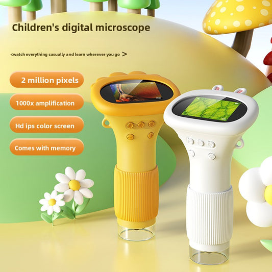 Children's Portable Optical Microscope Magnifier Toy Handheld Mini Student Experiment Science Handheld Microscope