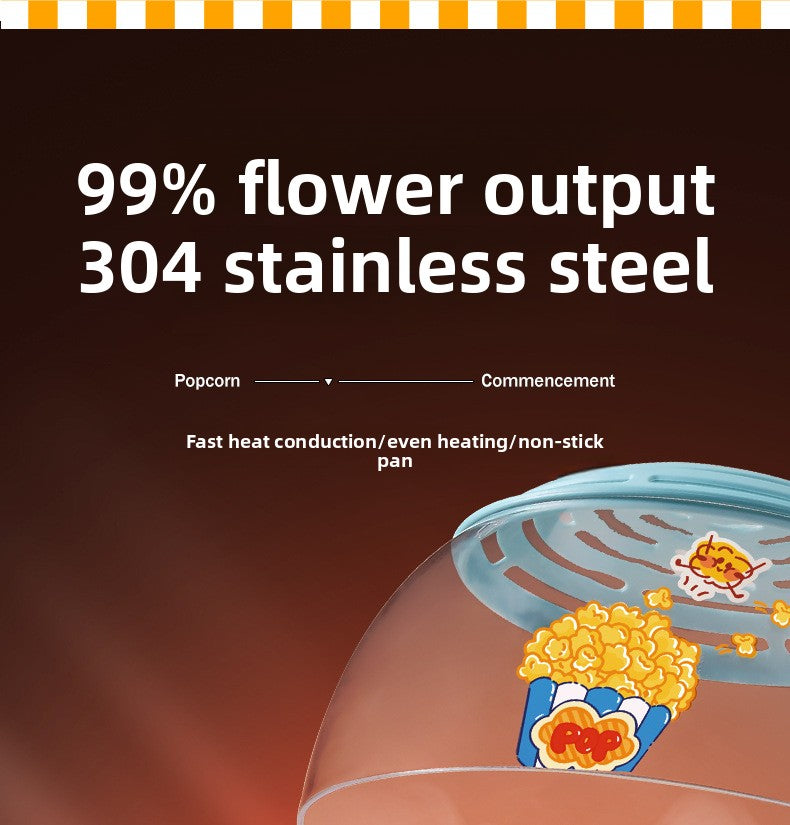 Toys Children's Mini Popcorn Machine Electric Fully Automatic Multi-Functional Small Home Appliance Pretend Play Popcorn Maker for Home Use