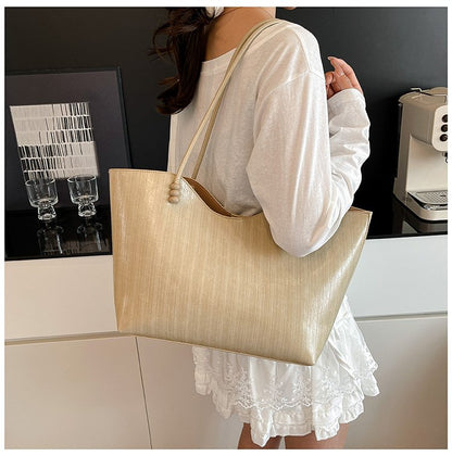 Shoulder Bag One Size Women's Bag Zipper PU 2025 Autumn Tote Bag