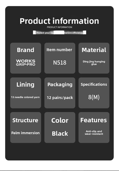 FOR WHOLE SALE ONLY PRICE ON REQUEST                      Labor Protection Gloves Nitrile Oil-Resistant Waterproof Wear-Resistant 13-Pin Black Yarn Rubber Coated Construction Site Work Labor Protection Gloves