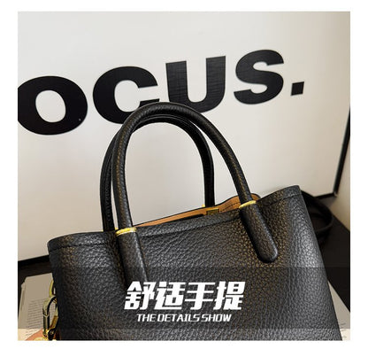 Single Shoulder Bag with Stitching, Single Shoulder Crossbody Handbag for Women, Zipper PU