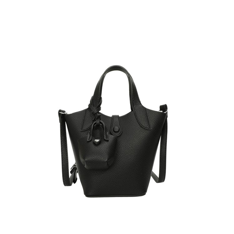 Bucket Bag Shoulder Bag One Size 2025 Spring Magnetic Buckle PU Women's Bag