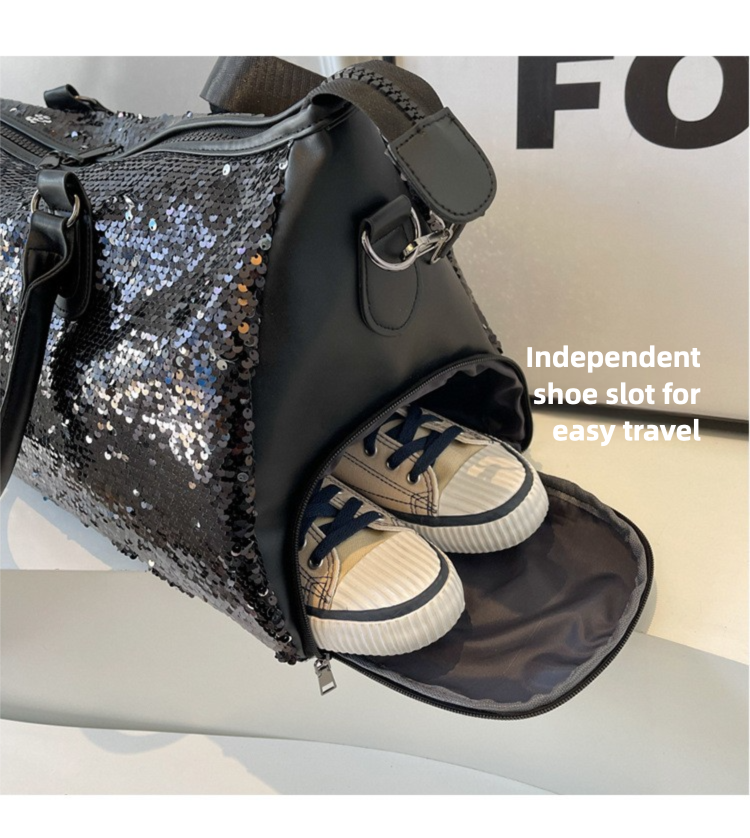 Sequin fashion Large Capacity Travel Bag