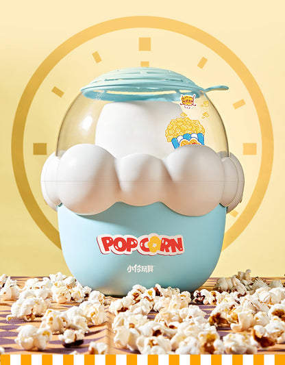 Toys Children's Mini Popcorn Machine Electric Fully Automatic Multi-Functional Small Home Appliance Pretend Play Popcorn Maker for Home Use
