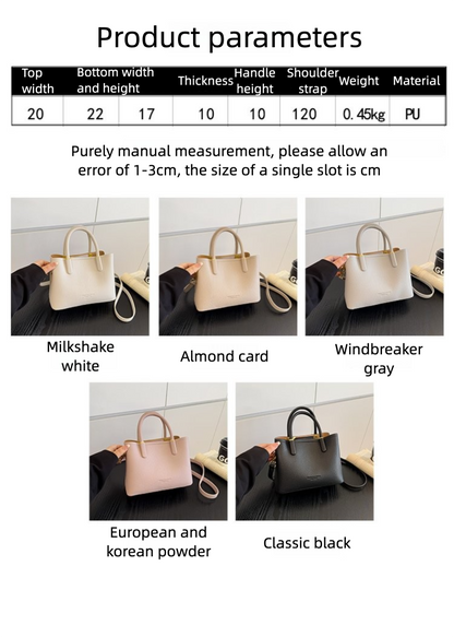 Single Shoulder Bag with Stitching, Single Shoulder Crossbody Handbag for Women, Zipper PU