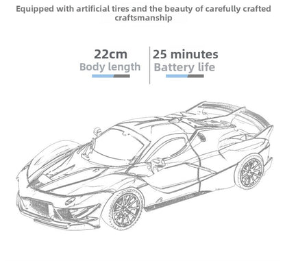 1:18Wireless Remote Control Racing Car High-Speed Drift Charging Light Small Car Boys Children's Toys