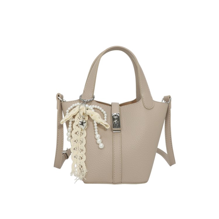 Bucket Bag Women's Bag PU Shoulder Bag Lock Buckle