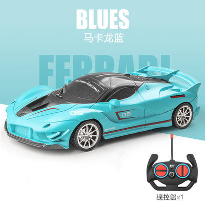 1:18Wireless Remote Control Racing Car High-Speed Drift Charging Light Small Car Boys Children's Toys