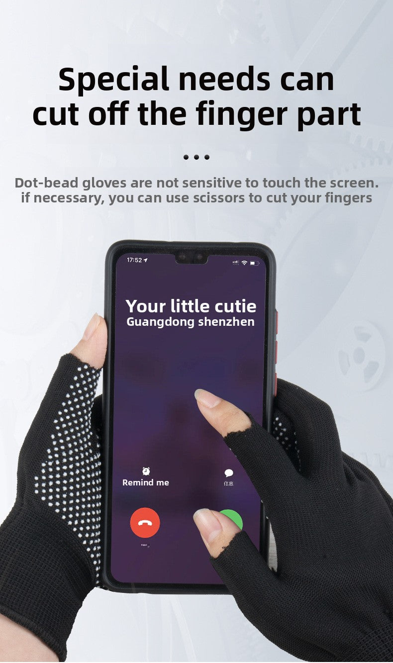 FOR WHOLE SALE ONLY PRICE ON REQUEST                                         Labor Protection Gloves Nylon Non-Slip Dotted Gloves Driving Handling Express Thin 13-Pin Touch Screen Dotted Work Gloves