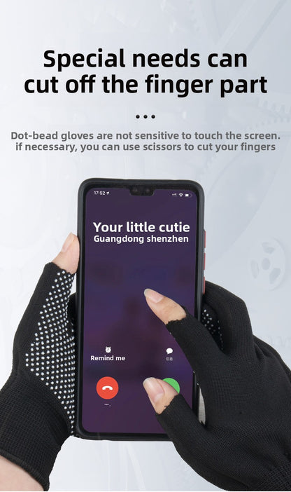 FOR WHOLE SALE ONLY PRICE ON REQUEST                                         Labor Protection Gloves Nylon Non-Slip Dotted Gloves Driving Handling Express Thin 13-Pin Touch Screen Dotted Work Gloves