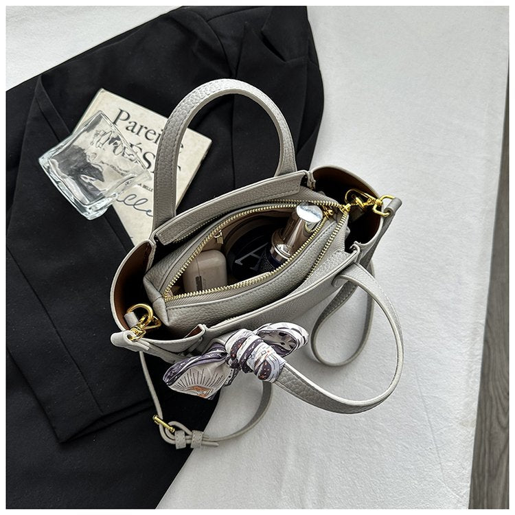 Women's Bag Vegetable Basket Bag PU Zipper Crossbody Handbag One Size