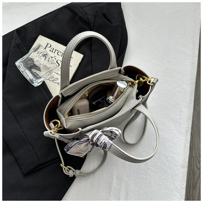 Women's Bag Vegetable Basket Bag PU Zipper Crossbody Handbag One Size