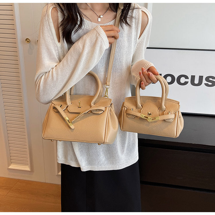 Block Platinum Small Square Handbag for Women