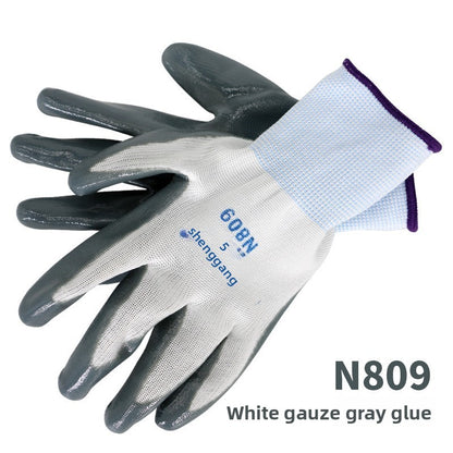 FOR WHOLE SALE ONLY PRICE ON REQUEST                                       Touchscreen Wear-resistant Nitrile Non-slip Coated Work Gloves for Construction Site Wholesale N518 Labor Protection Gloves