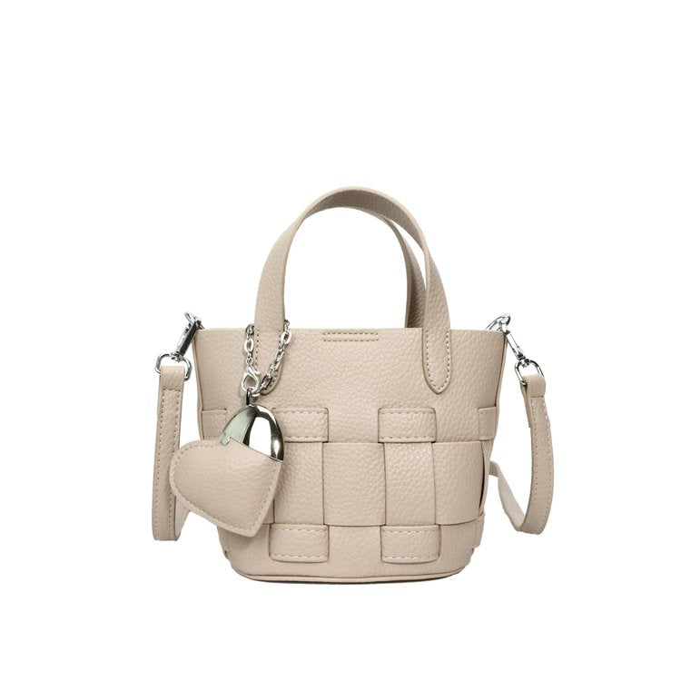 Women's Bag One Size PU Bucket Bag Zipper Shoulder Bag