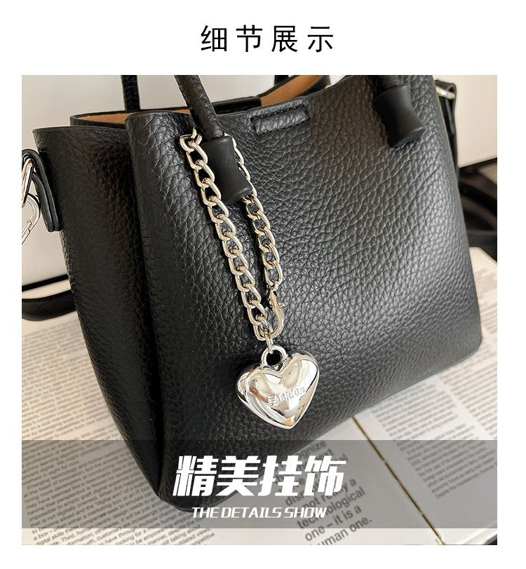 Women's Bag Zipper PU One Size 2025 Summer Basket Bag Shoulder Bag