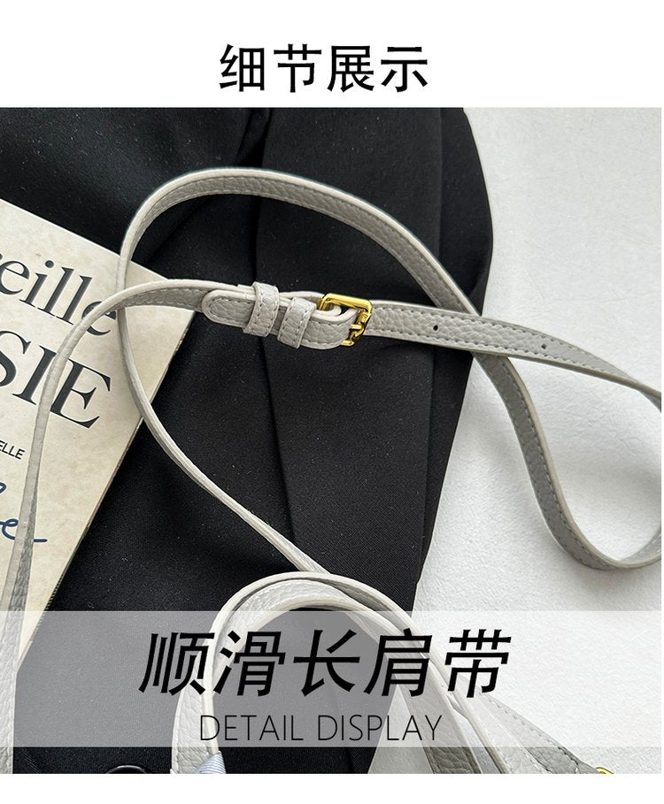 Women's Bag Vegetable Basket Bag PU Zipper Crossbody Handbag One Size