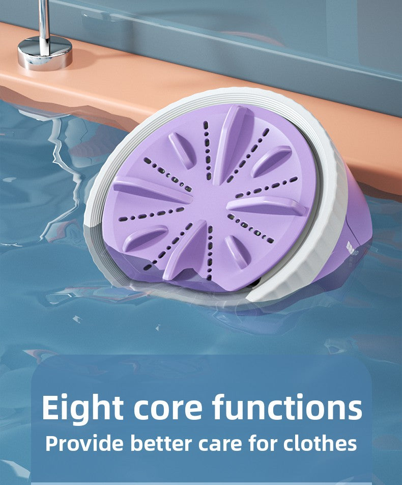 New Portable Turbo Underwear Washing Machine Fully Automatic Mini Sock Washing Artifact Dormitory Special Underwear Washing Machine