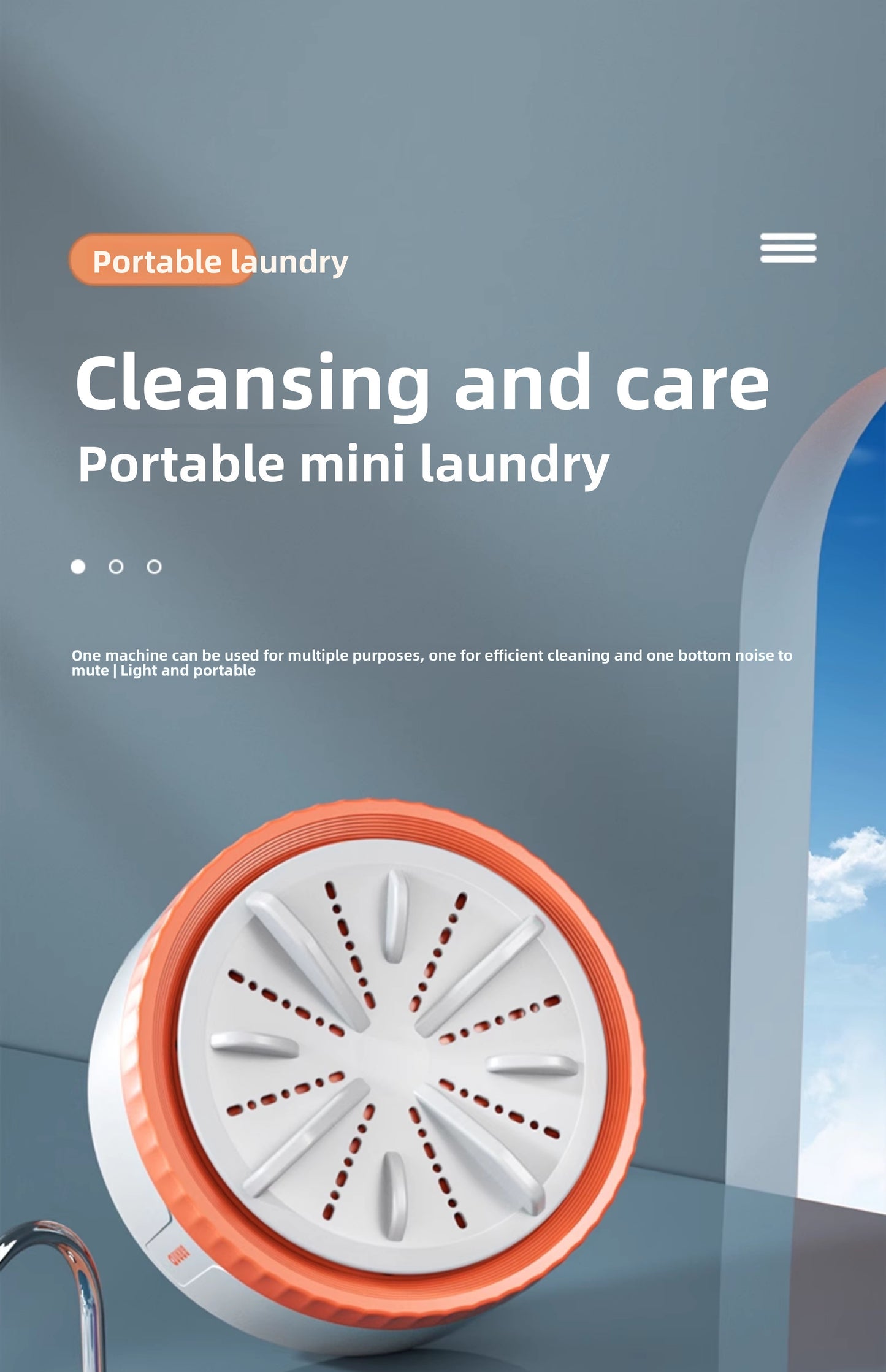 New Portable Turbo Underwear Washing Machine Fully Automatic Mini Sock Washing Artifact Dormitory Special Underwear Washing Machine