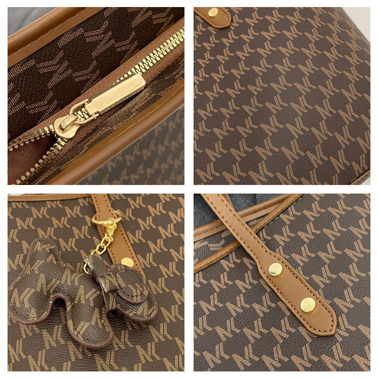 One-shoulder large-capacity commuting lightweight hand-carry tote bag