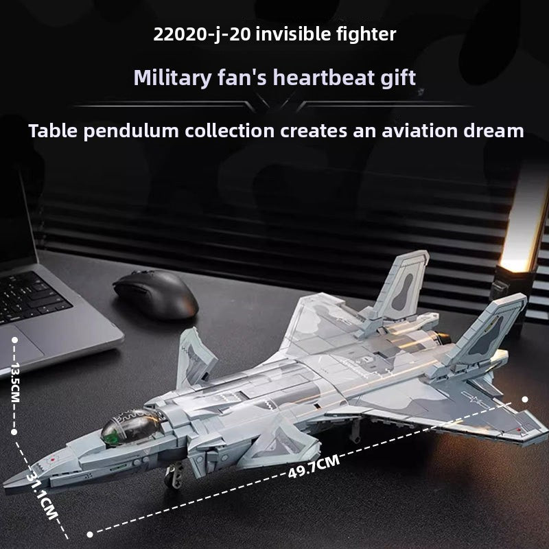 Enlightenment Wonderful Building Blocks Military22020A Great Power's Heavy Weapon Takes Down20Stealth Fighter Small Particle Assembling Blocks