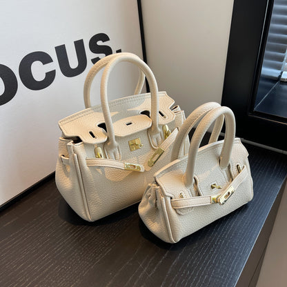 Block Platinum Small Square Handbag for Women