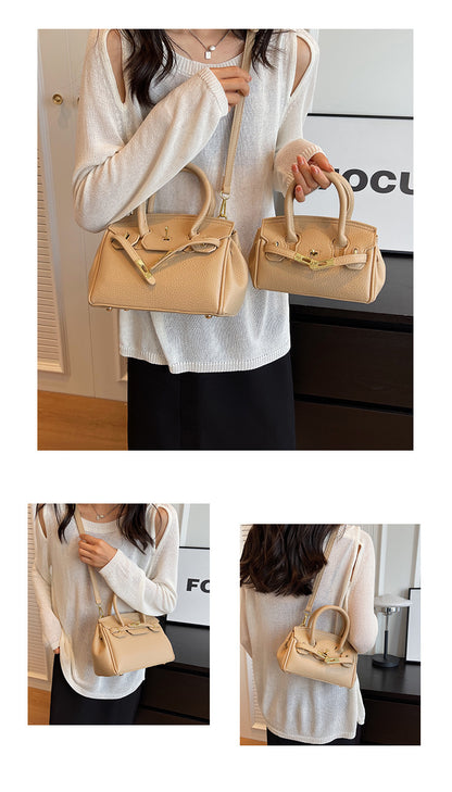 Block Platinum Small Square Handbag for Women