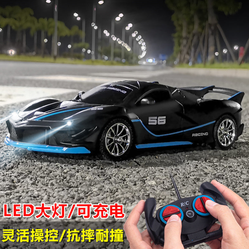 1:18Wireless Remote Control Racing Car High-Speed Drift Charging Light Small Car Boys Children's Toys