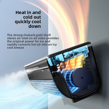 Aiden Kitchen Air Conditioner2025New Model Cooling Wall-Mounted Fan High Wind Power Rechargeable Fan for Home Use with Remote Control